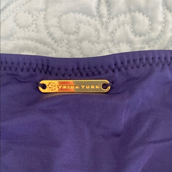 NWT Trina Turk Navy and White adjustable Bikini Sz 14 - Picture 12 of 15